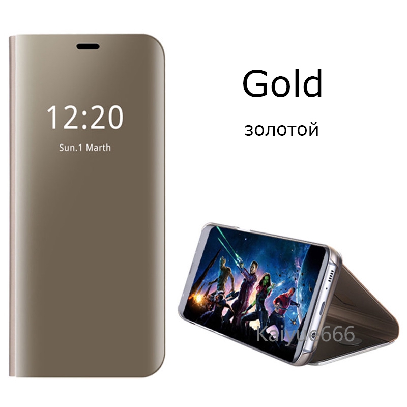 Sang Trọng Ốp Điện Thoại Nắp Gập Tráng Gương Thông Minh Cho Samsung Galaxy J 7 J7 Prime Duos G610 G610M G610F Samsung On7 2016