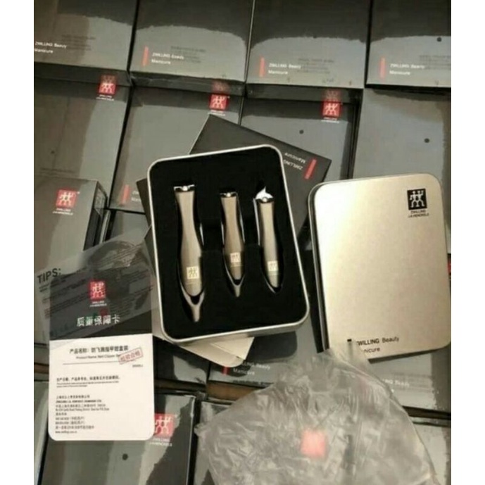 ✅Bộ 3 bấm móng tay, móng chân và bấm da cao cấp Fullbox Zwilling Nhập Khẩu Chính Hãng Đức