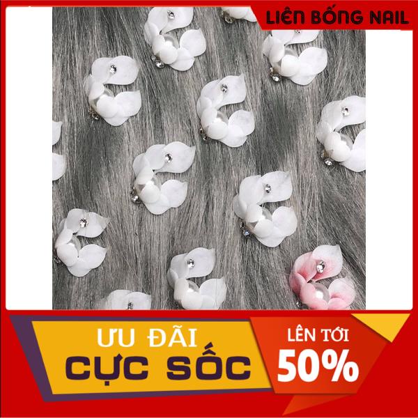 Hoa chân ôm chai - hoa bột nail
