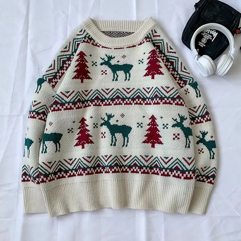 Áo sweater thiết kế cổ tròn Size M-2Xl phong cách năng động cho cặp đôi | BigBuy360 - bigbuy360.vn