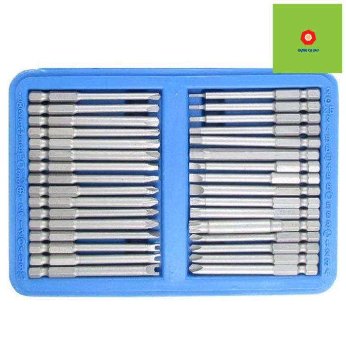 Bộ mũi tô vít đa năng chuôi lục giác 6.35mm 50 chi tiết cho máy khoan