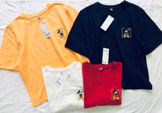 Áo thun thêu Mickey