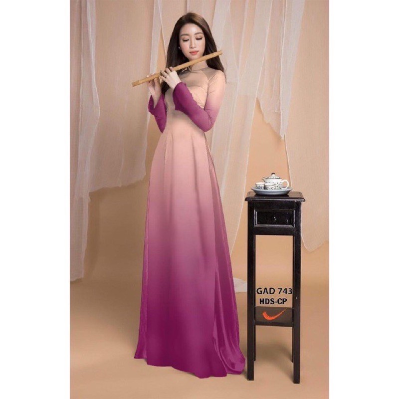 Vải áo dài ombre