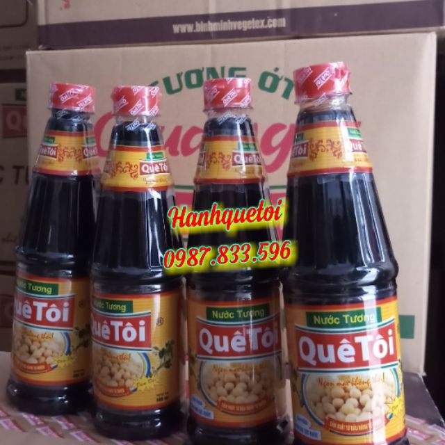 Mã GROXUAN1 giảm 8% đơn 150K NƯỚC TƯƠNG xì dầu QUÊ TÔI chai 500ml