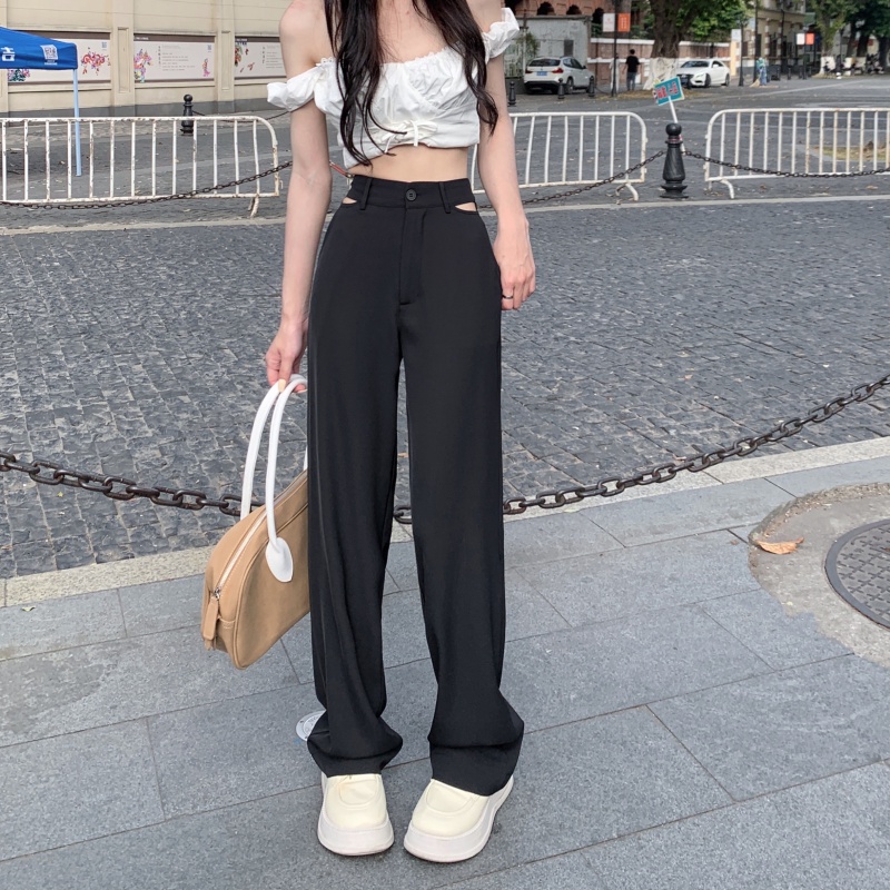 Quần XIAOZHAINV thiết kế ống rộng thời trang mùa hè đơn giản dành cho nữ