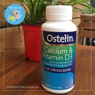 Canxi Ostelin Calcium & vitamin D3 - 130v