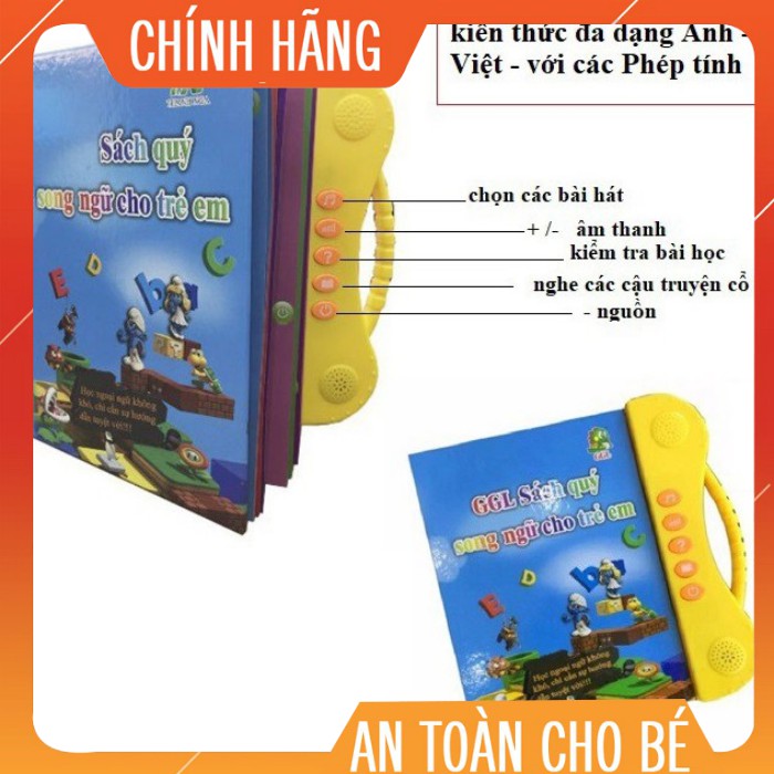 Sách Nói Điện Tử Song Ngữ Anh-Việt Giúp Trẻ Học Tốt Tiếng Anh - Mẫu mới nhất