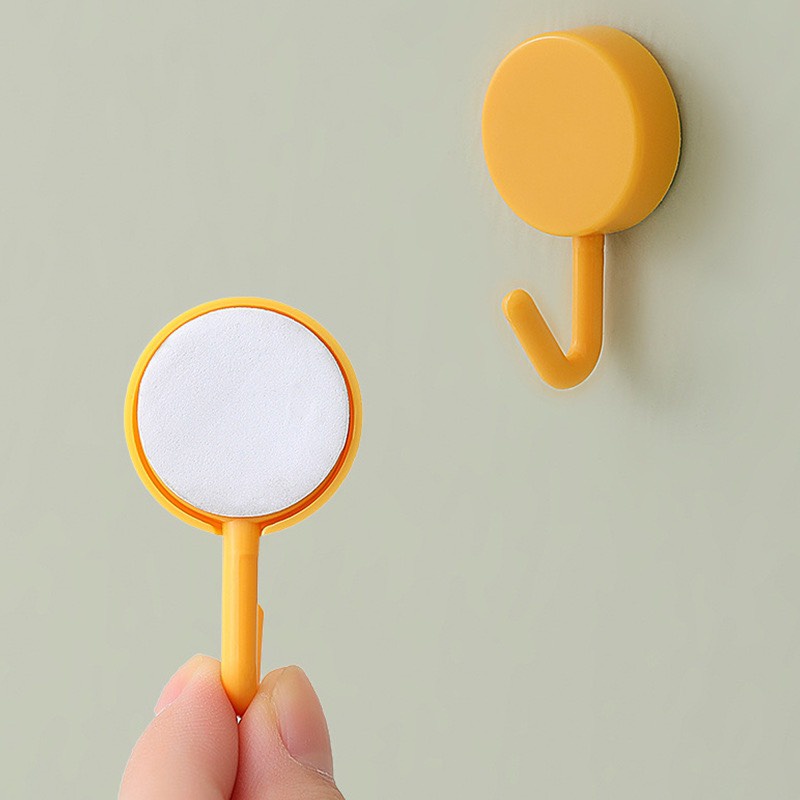 Bộ 10 móc dán tường nhựa nhiều màu chắc chắn Min House