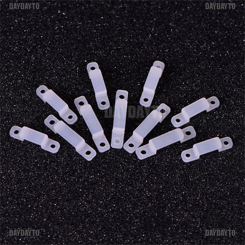 Set 50 Kẹp Nhựa Mềm 10 / 14mm Cố Định Đèn