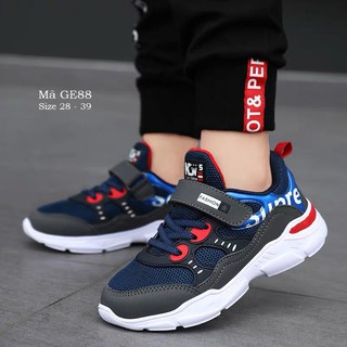 Giày thể thao bé trai 4 - 15 tuổi  nhẹ phong cách Hàn Quốc GE88