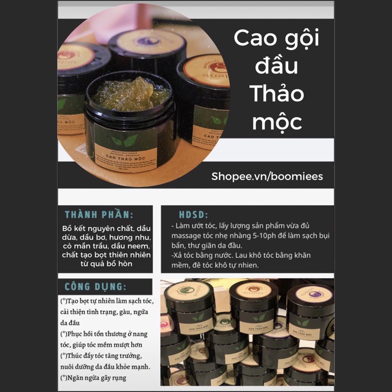 CAO GỘI ĐẦU THẢO MỘC