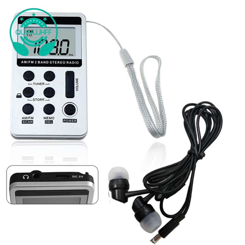 1 Bộ Thu Tín Hiệu Radio Fm / Am Mini Dc 5v