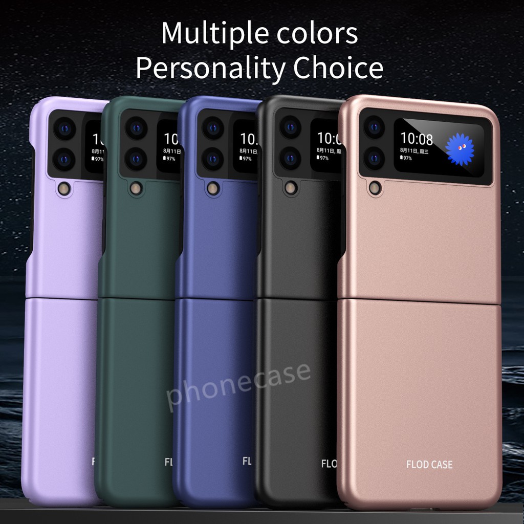 Bao Da Điện Thoại Cứng Siêu Mỏng Cho Samsung Galaxy Z Flip 4 3 Flip4 5G 2021 ZFlip3 2022 Galaxy Z Flip3