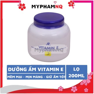 Kem Dưỡng Ẩm Body & Face Vitamin E Aron Thái Lan 200ml Nắp Xanh - MyphamNQ