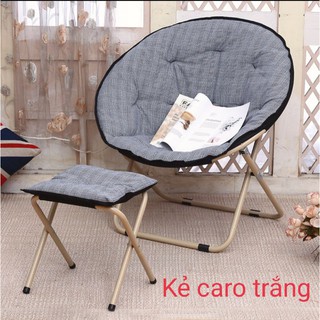 Ghế thư giãn kèm đôn chân.