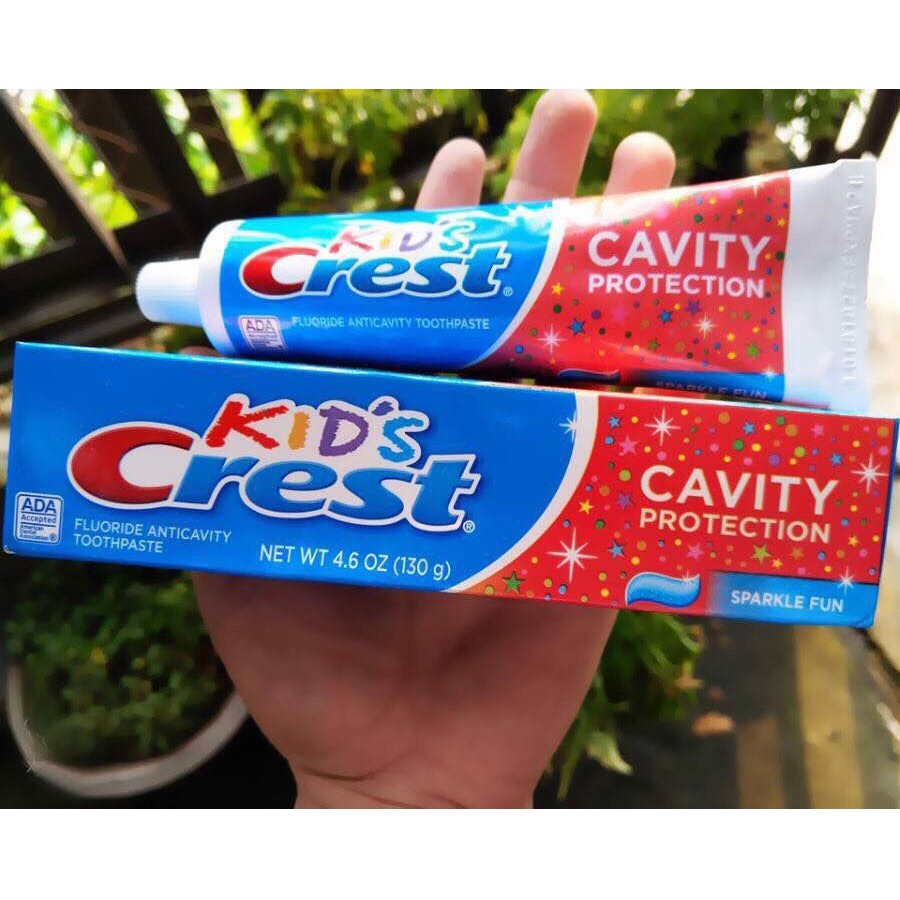 Kem đánh răng cho bé Kid’s Crest Cavity Protection hộp 130g của Mỹ