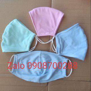 Khẩu trang vải cotton (vải may quần áo sơ sinh) size người lớn
