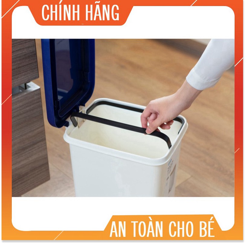 Thùng rác đạp chữ nhật Inochi 20L (tiêu chuẩn Nhật Bản)