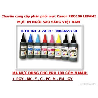 Bộ mực in canon pro100 refill