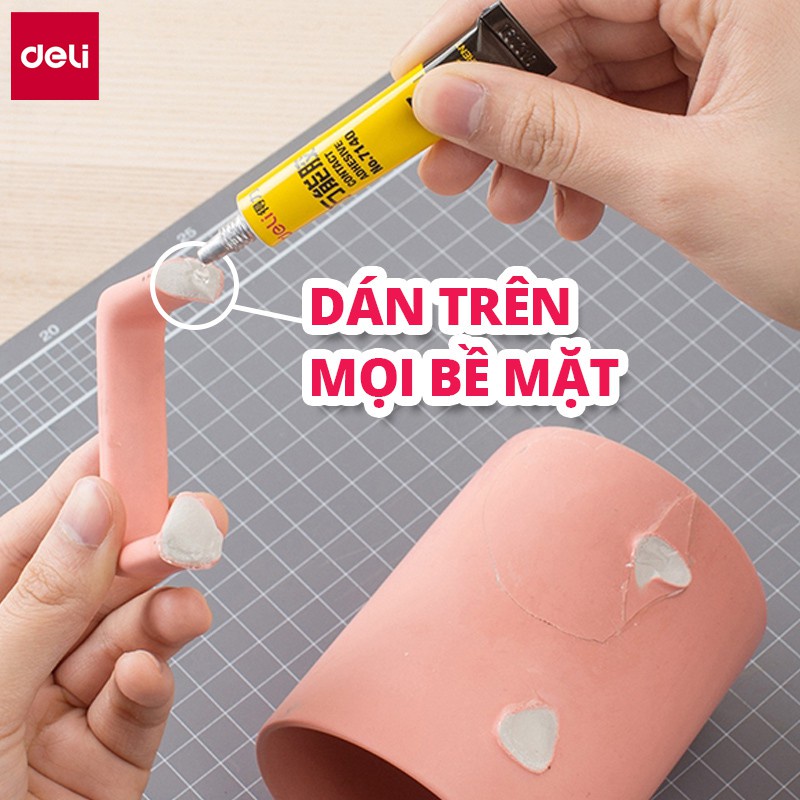 Keo Siêu Dính Đa Năng Deli - 7ml/ 20ml - Phù Hợp Sửa Chữa, Ghép Nối - Có Thể Dán Trên Mọi Bề Mặt - 7140/7149