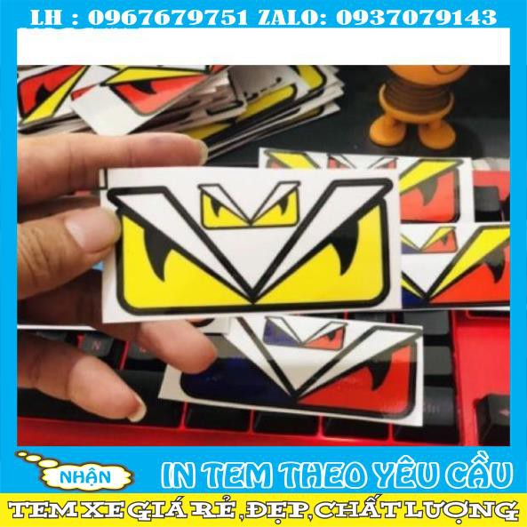 Tem mắt fendy nhỏ size 4x8.5
