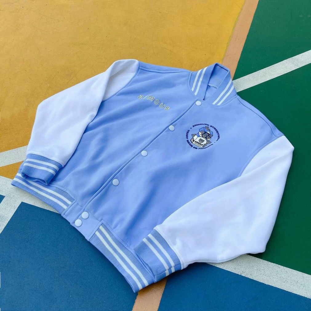 Áo Khoác Nỉ Bomber Armous KNN12 Nam Nữ Unisex kiểu dáng Ulzzang | BigBuy360 - bigbuy360.vn