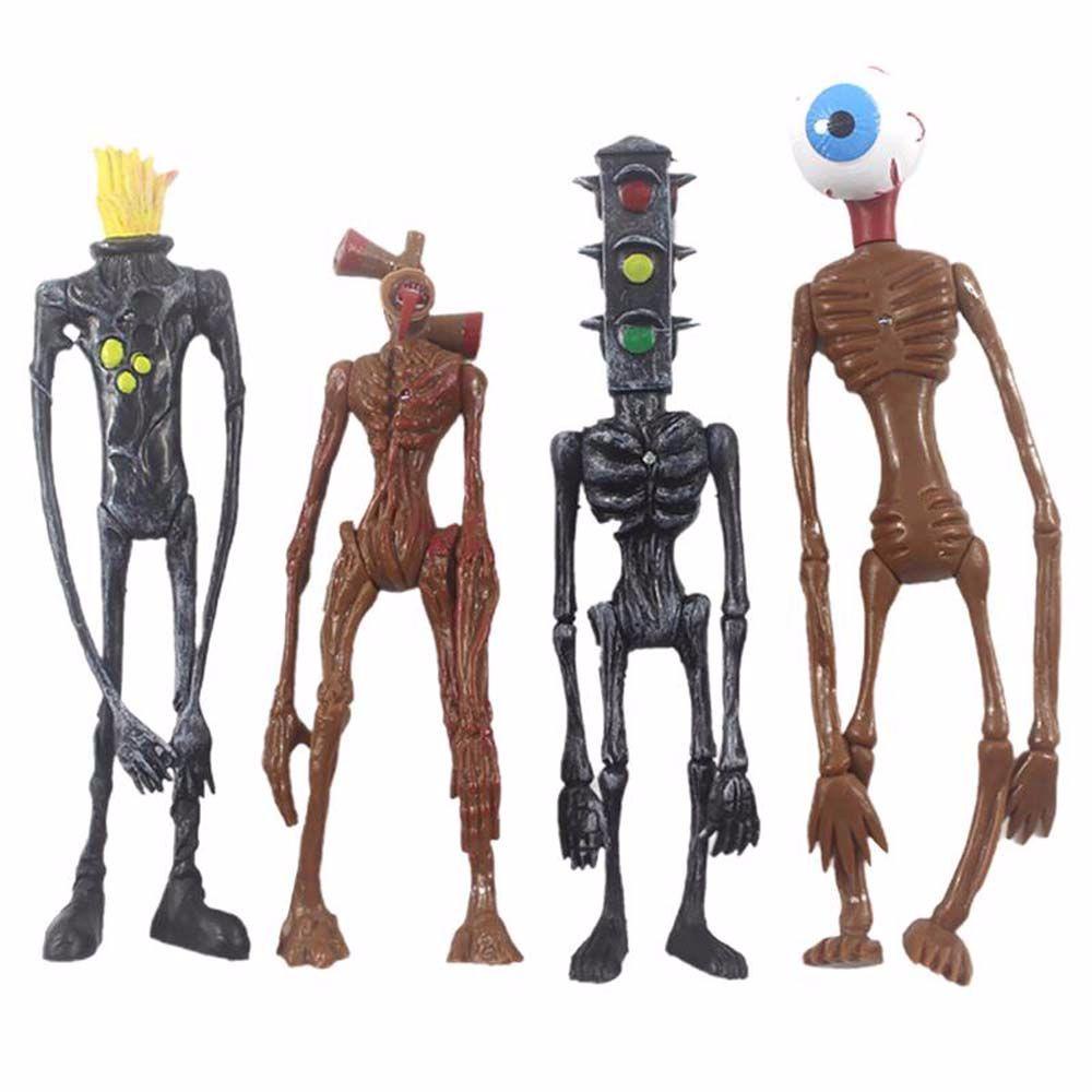 Set 4 Mô Hình Đầu Đèn Thần QUINTON Anime Bằng PVC Để Bàn Trang Trí Nhà Cửa