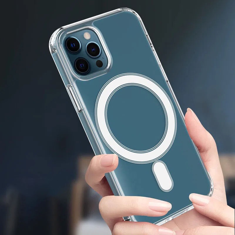 Ốp lưng iphone magnetic case Chống Sốc Cao Cấp, ốp iphone trong suốt For iP 14 13 12 11 pro max Hỗ trợ sạc không dây
