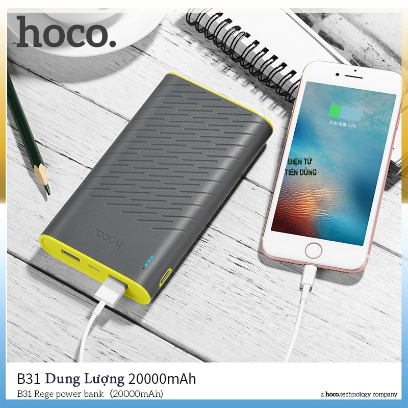 PIN DỰ PHÒNG HOCO B31 DUNG LƯƠNG 20000 mAh