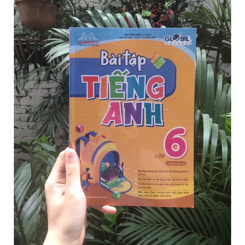 Sách- Bài tập tiếng Anh lớp 6 (Sách màu)- không đáp án