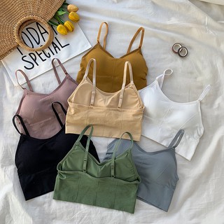 Áo bra tập gym, áo ngực cotton có mút ngực mềm mại AC//69