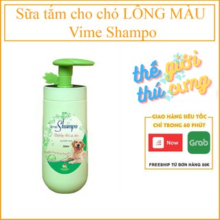 Sữa tắm cho chó LÔNG MÀU Vime Shampo - chai 300ml