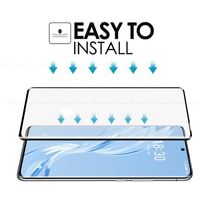 Kính Cường Lực 9H Viền Cong 3D Bảo Vệ Toàn Màn Hình Cho Meizu 18 18s Pro