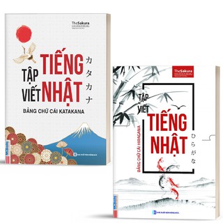  Sách - Combo Tập Viết Tiếng Nhật Bảng Chữ Cái Katakana và Hiragana
