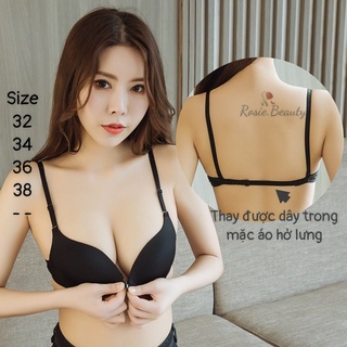 [CÓ MÀU TRẮNG/ CÓ GỌNG ] ÁO LÓT NÂNG NGỰC HỞ LƯNG CÀI TRƯỚC QUAI MẢNH SIÊU QUYẾN RŨ A/C020