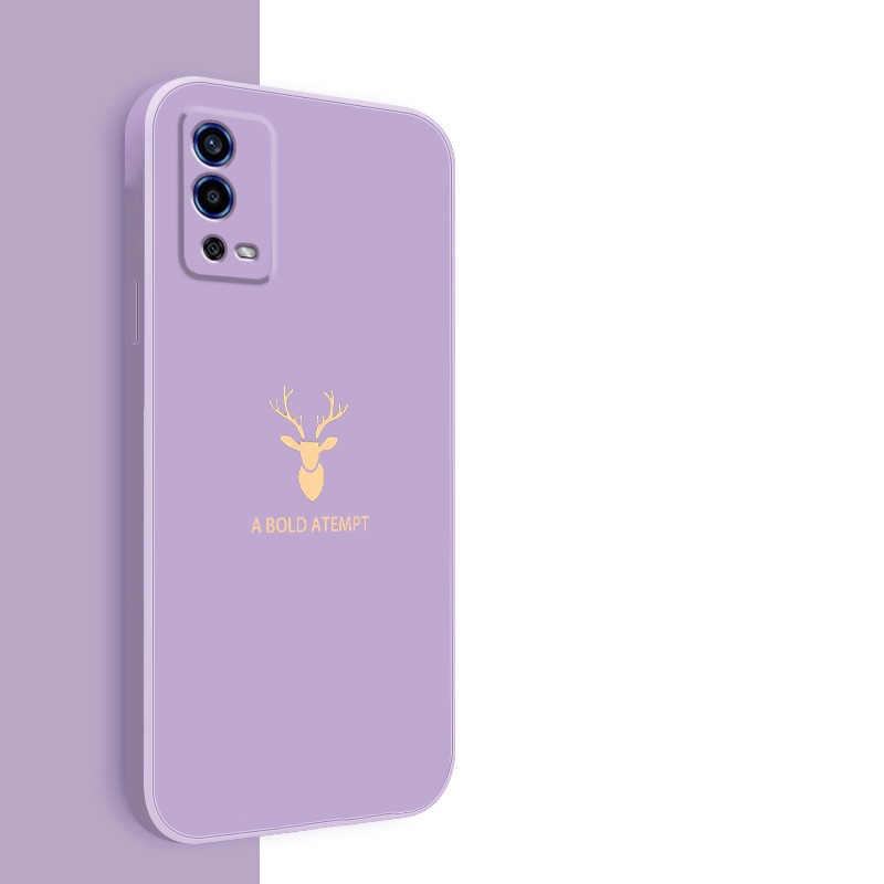 Ốp lưng OPPO A55 4g Ốp Điện Thoại Silicon Mềm Mịn Bảo Vệ Cho OPPO A55 4g YTLT01 viền vuông cute