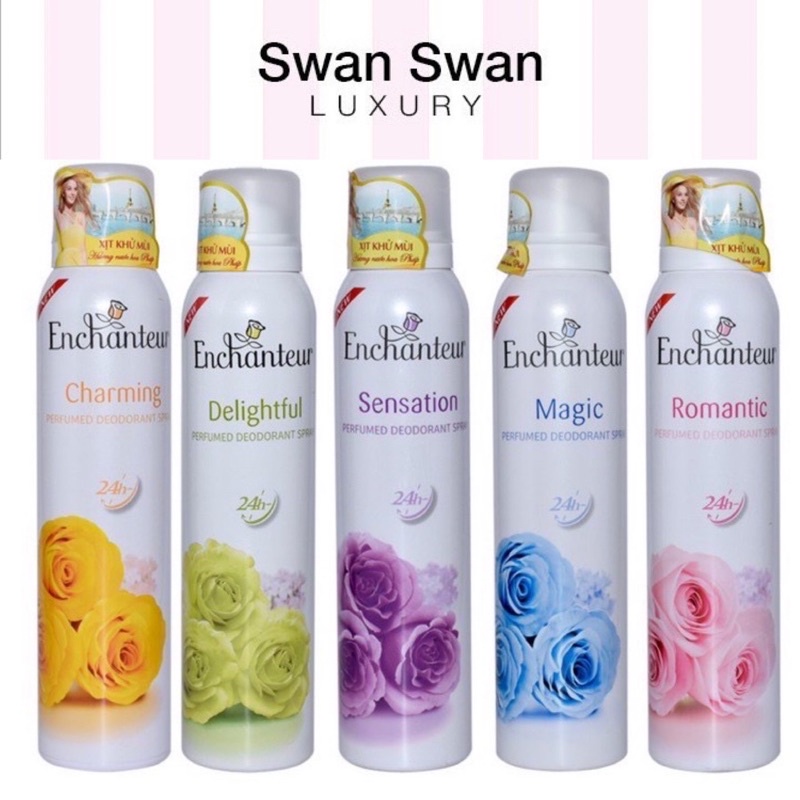 Xịt Khử Mùi Enchanteur Cơ Thể Hương Hoa 150ml