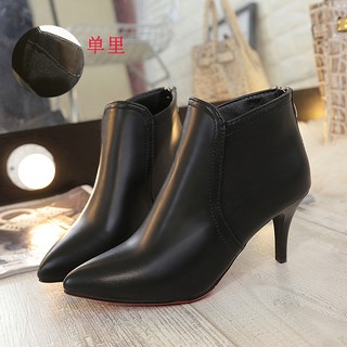 Giày boot nữ cổ ngắn sexy màu đen 7cm