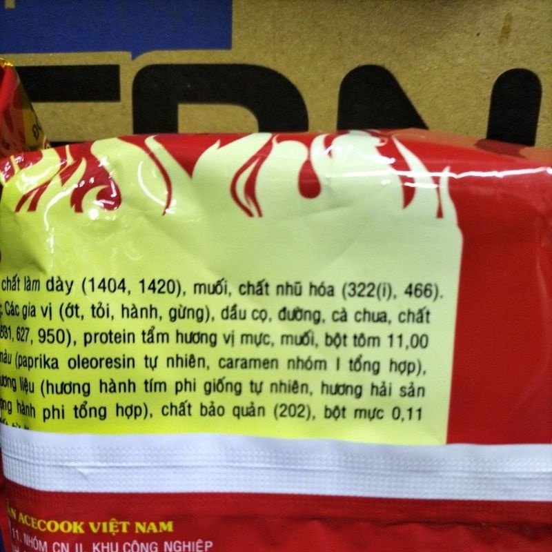 GÓI 85G PHỞ TRỘN ĂN LIỀN SIUKAY CẤP ĐỘ 7 - Hương vị hải sản