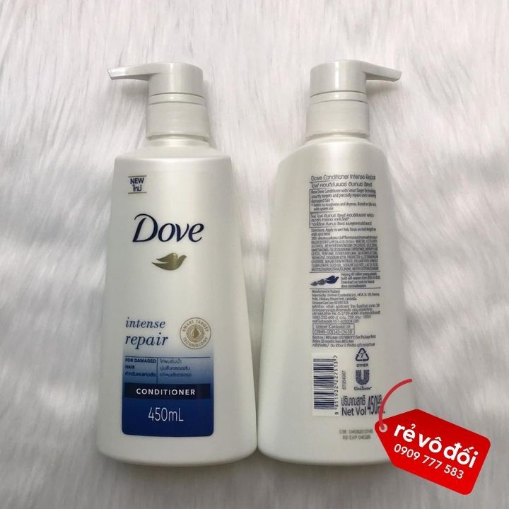 Dầu gội và dầu xả phục hồi hư tổn Dove Intense Repair 450ml - Thái Lan