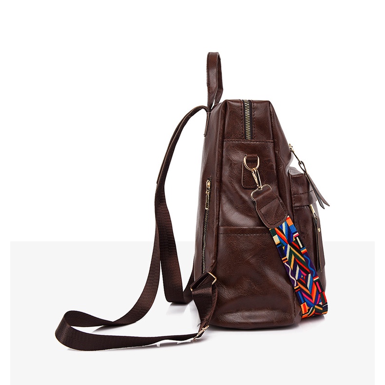 Balo vải da Chuwanglin thời trang phong cách vintage cao cấp