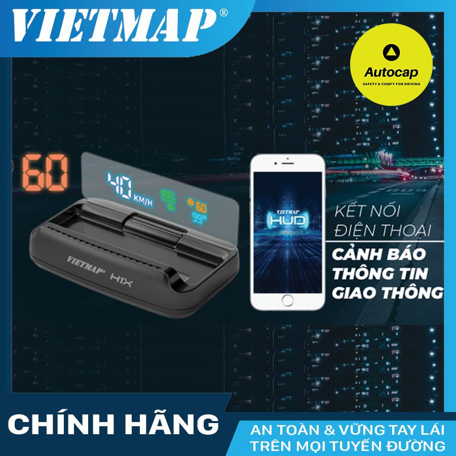 VIETMAP HUD H1X - Màn Hình Hiển Thị Thông Tin Xe Hơi