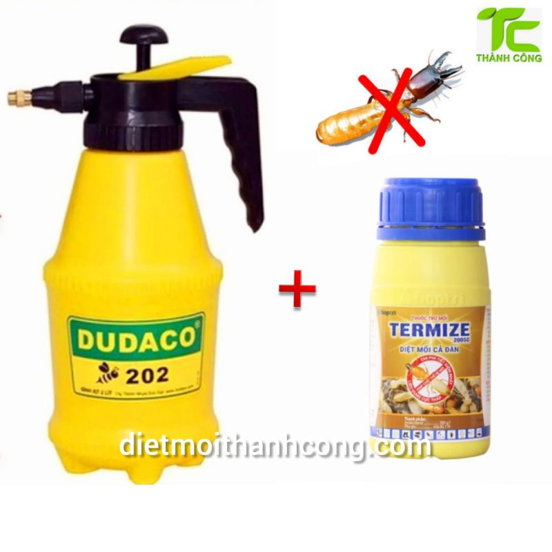 1 chai Thuốc diệt mối TERMIZE 200SC + 1 bình xịt Dudaco 2 lít