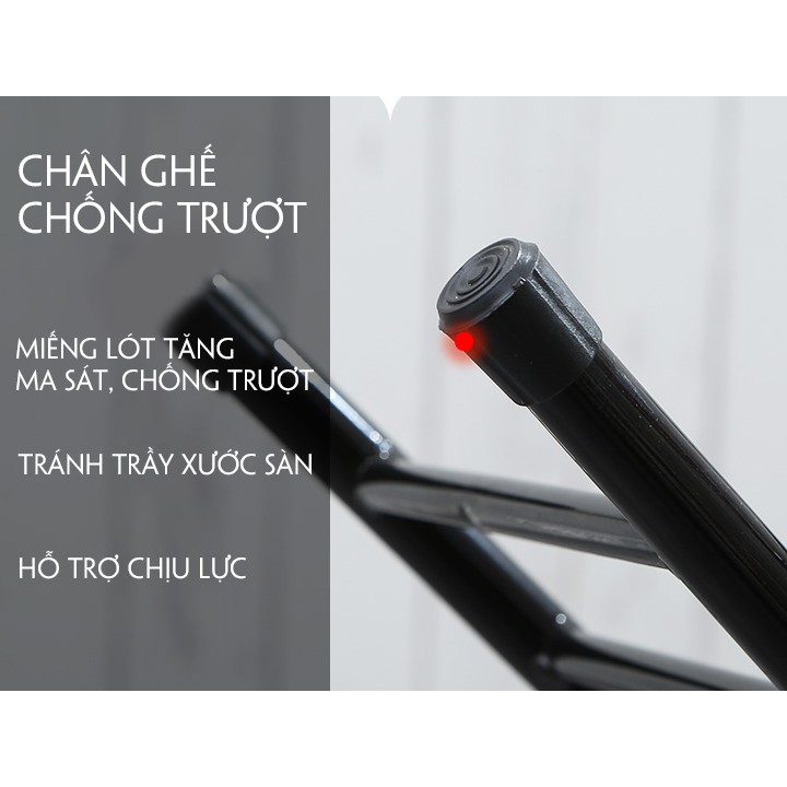 [Ảnh Thật] Ghế Gỗ Gấp Gọn Đa Năng - Ghế Ngồi Gập Gọn Có Tựa Lưng, Khung Thép Chống Gỉ