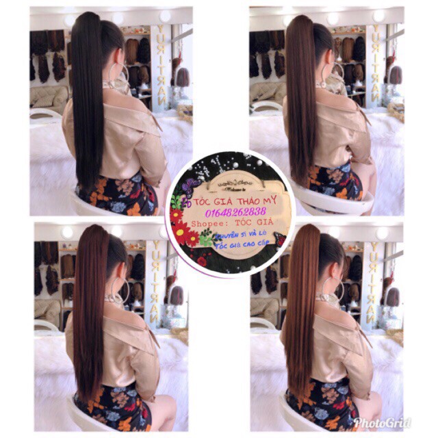 Tóc Ngoặm🥰 freeship🥰 thẳng cao cấp chịu nhiệt- hình thật