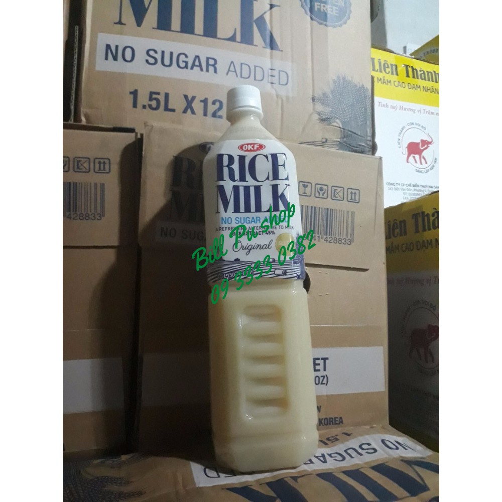 Combo 4 chai Nước Sữa gạo lứt RICE MILK OKF 1.5L - Hàn Quốc