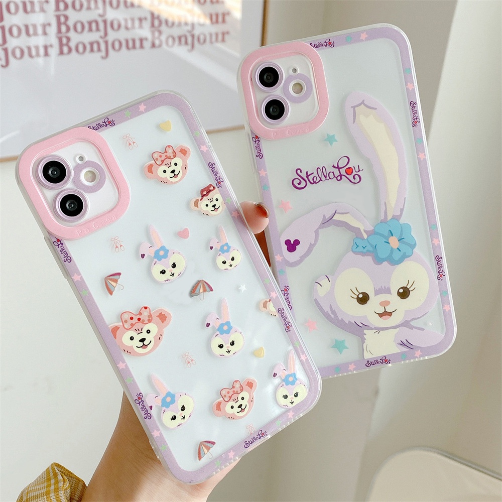 Ốp Điện Thoại TPU Dẻo Họa Tiết Chú Thỏ Dễ Thương Cho IPhone 14 13 12 11 Pro XS Max XR X 8 7 6S Plus Mini SE2