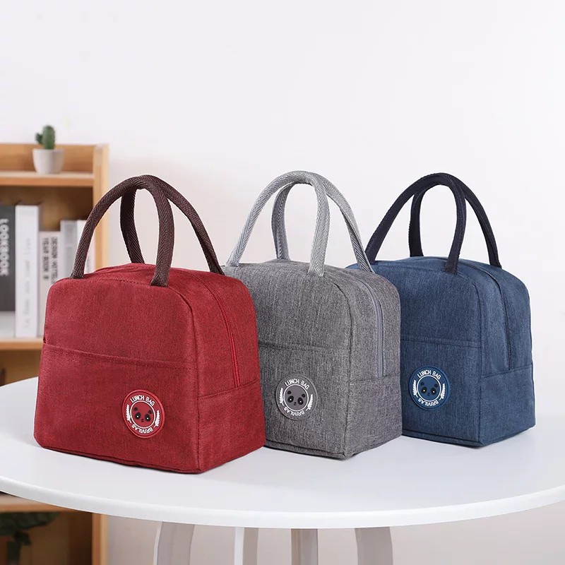 Túi giữ nhiệt cơm hình Lunch Bag Smile logo Gấu 2021