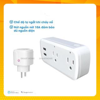 Ổ cắm điện USB wifi không dây nhiều lỗ đa năng, điều khiển bật tắt  qua điện thoại