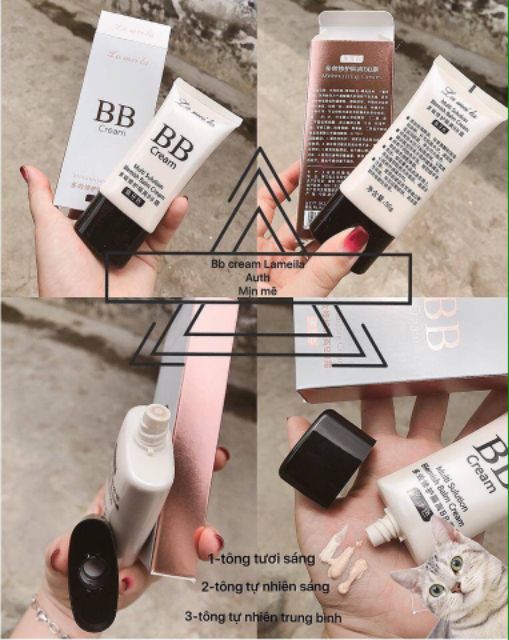 Kem nền BB Cream Moisturing Lameila nội địa Trung mỏng mịn tự nhiên | BigBuy360 - bigbuy360.vn